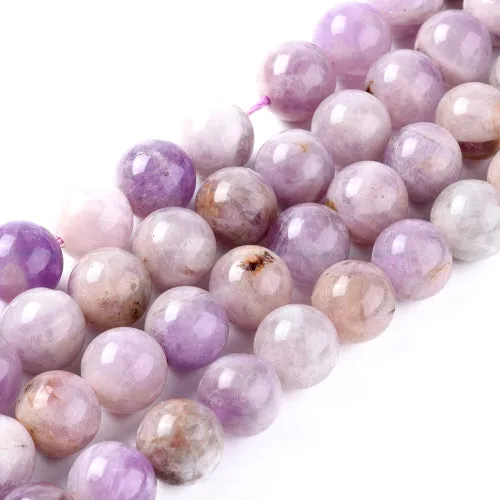 Gemstone Beads, Lavender Jade, Natural, Round, 8mm