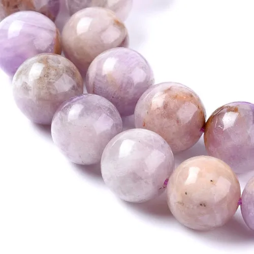 Gemstone Beads, Lavender Jade, Natural, Round, 8mm