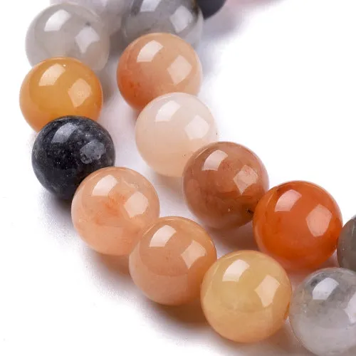 Gemstone Beads, Malaysia Jade, (Dyed), Natural, Round, 8mm