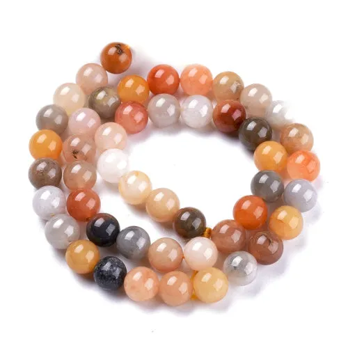 Gemstone Beads, Malaysia Jade, (Dyed), Natural, Round, 8mm