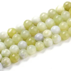 Gemstone Beads, New Jade, Natural, Round, 8mm