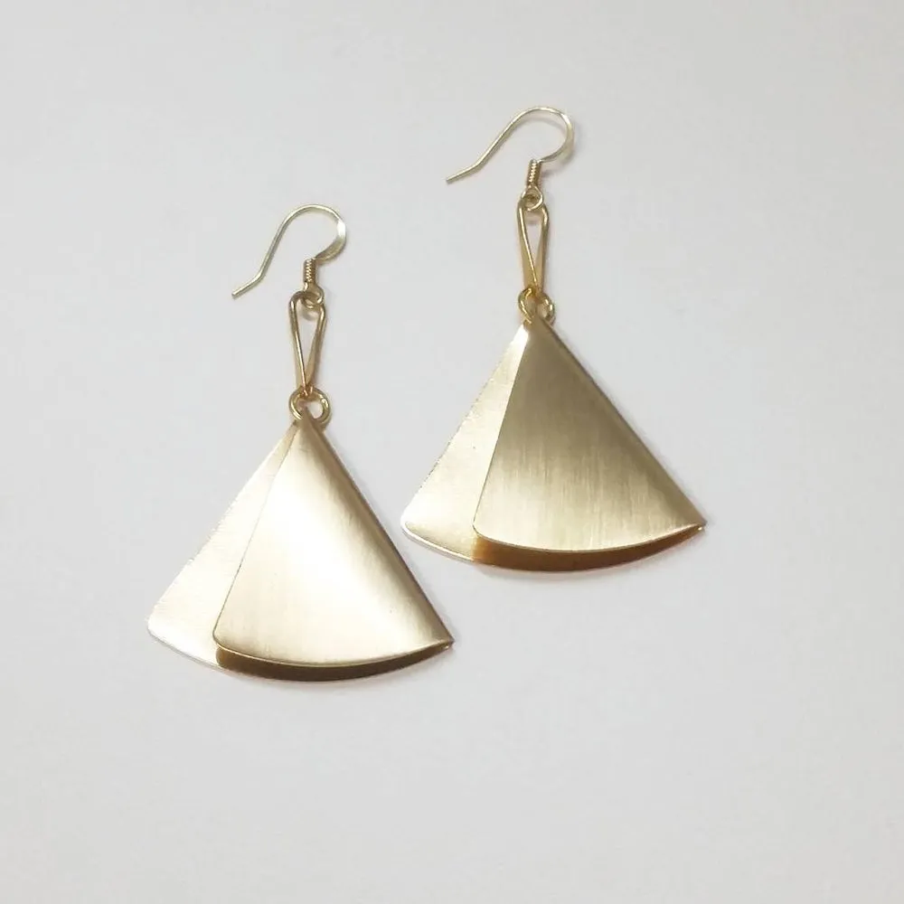 Geometric Fan Earrings