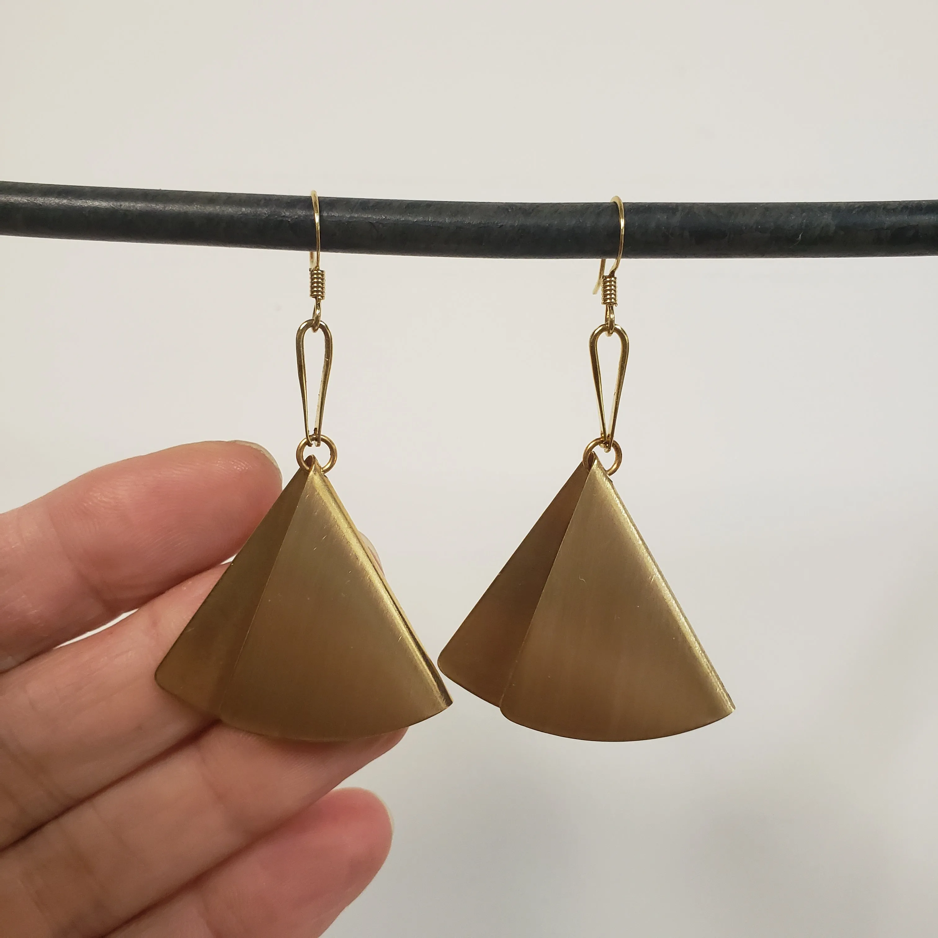 Geometric Fan Earrings