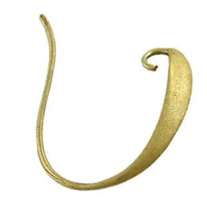 Gold Plated Brass Fancy Earwire 19mm (4 pcs)