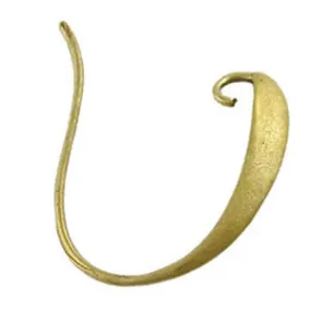 Gold Plated Brass Fancy Earwire 19mm (4 pcs)