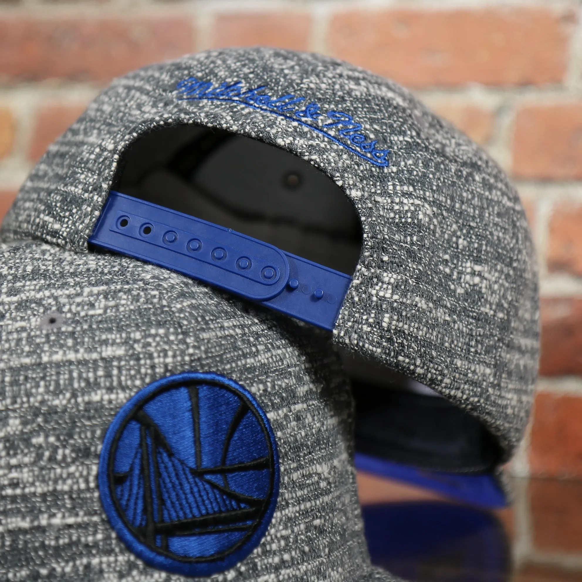 Golden State Warriors Marbled Gray Noise Snapback Cap | Marbled Snap Cap