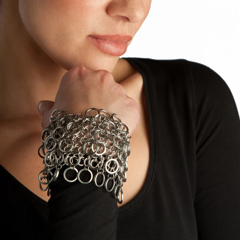 HALO 6-Row Scales Cuff Bracelet