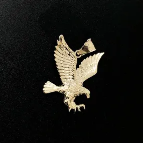 Hawk Pendant 10K Yellow Gold Pendant