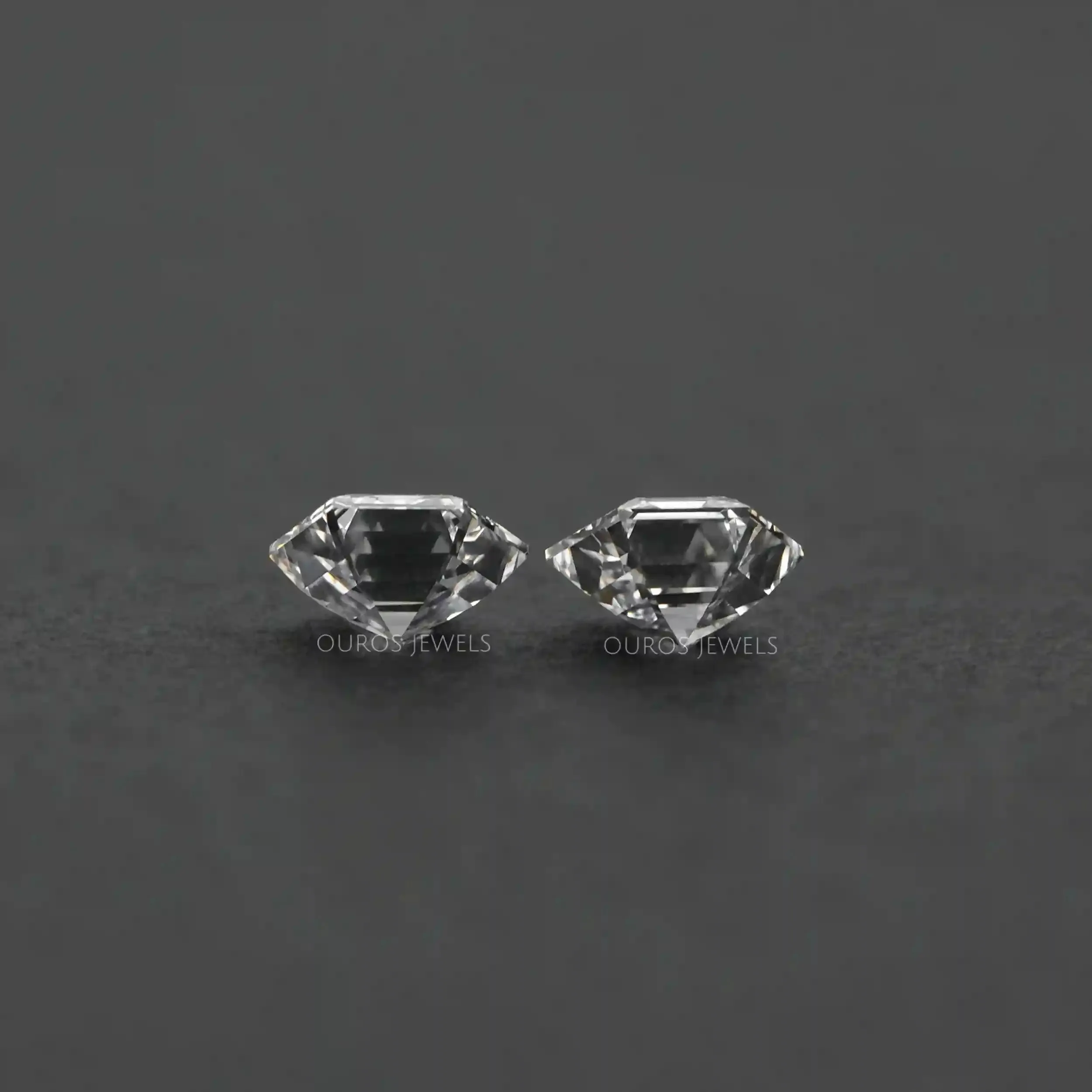 Hexagon Cut  Lab  Diamond Pair