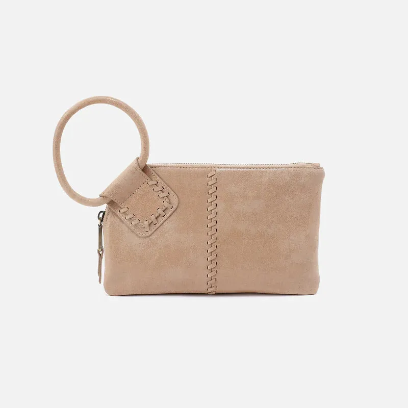 Hobo Sable Wristlet In Buffed Leather Women's