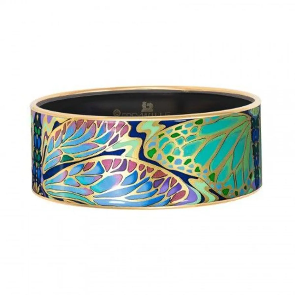 Hommage a Alphonse Mucha Bordered Bangle Donna - Papillon