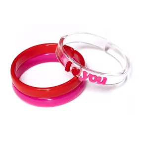 I Heart You Bangle Set of 3