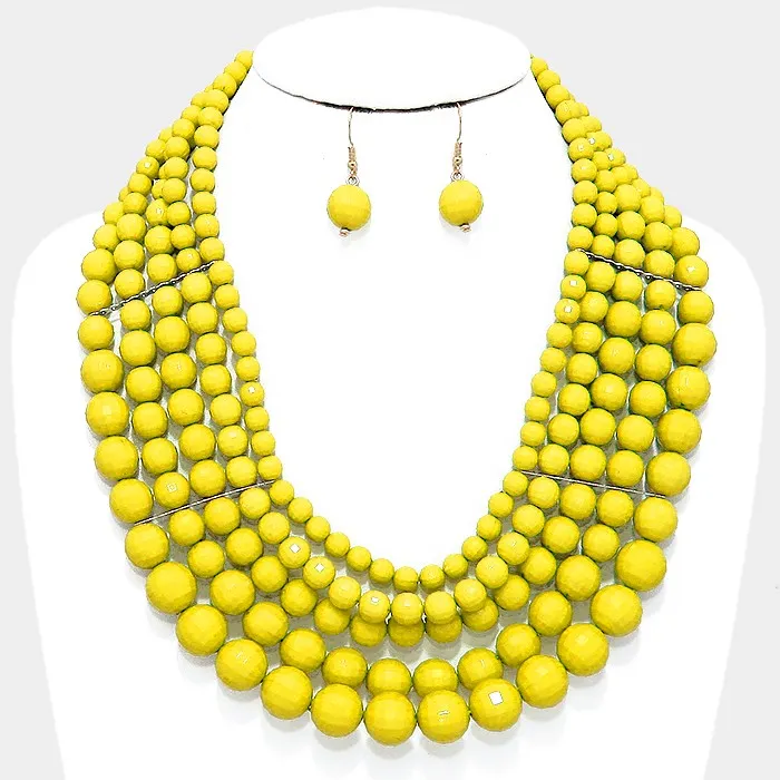 iLLASPARKZ Multi-strand bead necklace