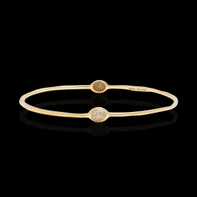 Ippolita Stardust Diamond Gold Bangle Bracelet