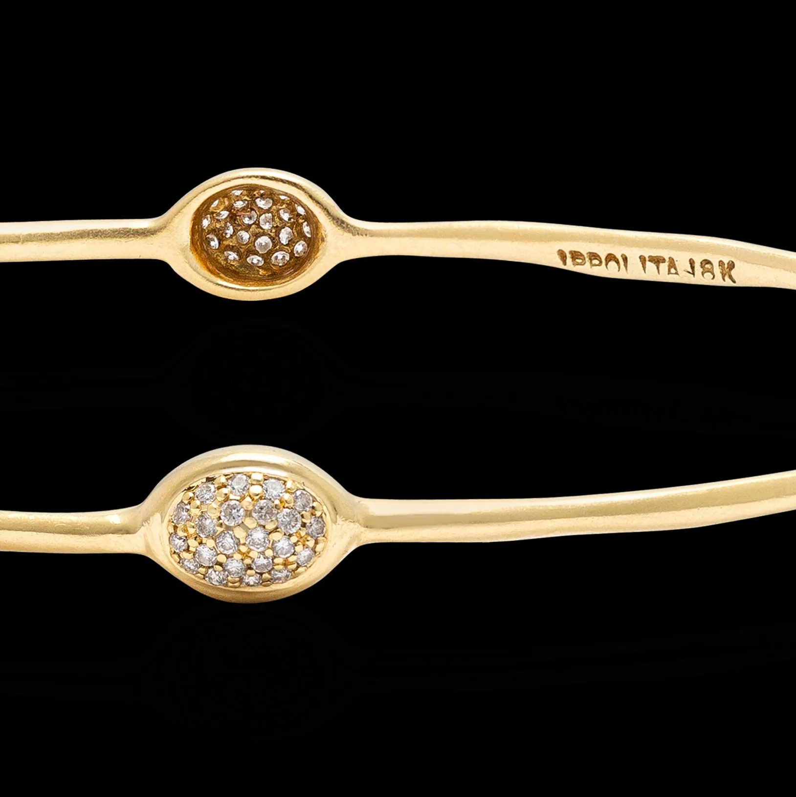 Ippolita Stardust Diamond Gold Bangle Bracelet