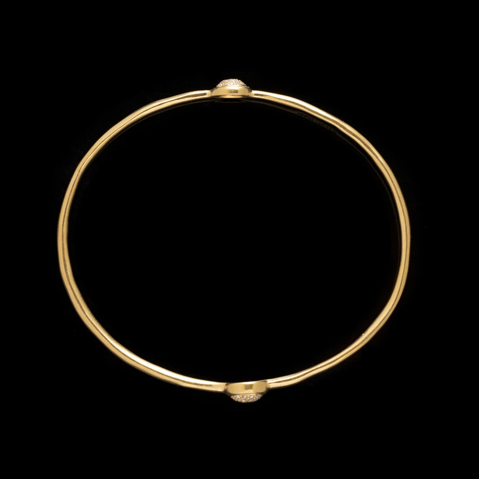 Ippolita Stardust Diamond Gold Bangle Bracelet