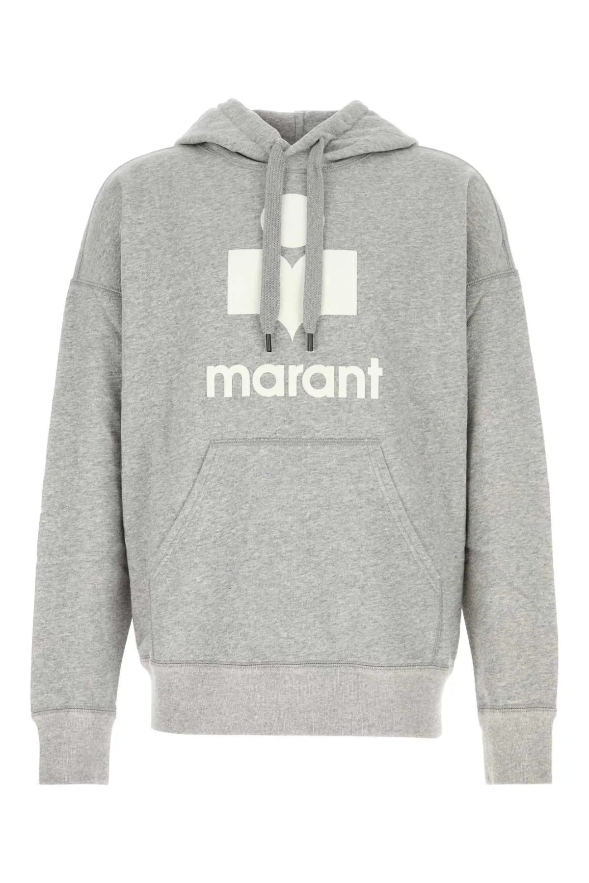 Isabel Marant Melange Grey Cotton Blend Oversize Miley Sweatshirt