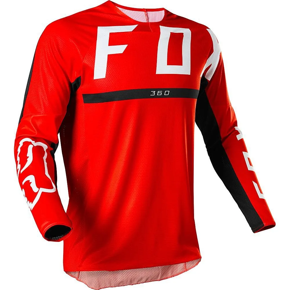 jersey Fox 360 Merz Jersey LS - Fluo Red - men´s