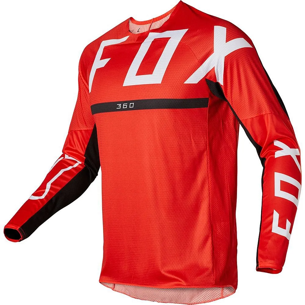 jersey Fox 360 Merz Jersey LS - Fluo Red - men´s