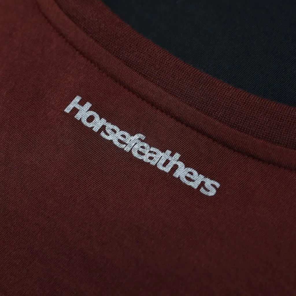 jersey Horsefeathers Fury LS - Burgundy - men´s