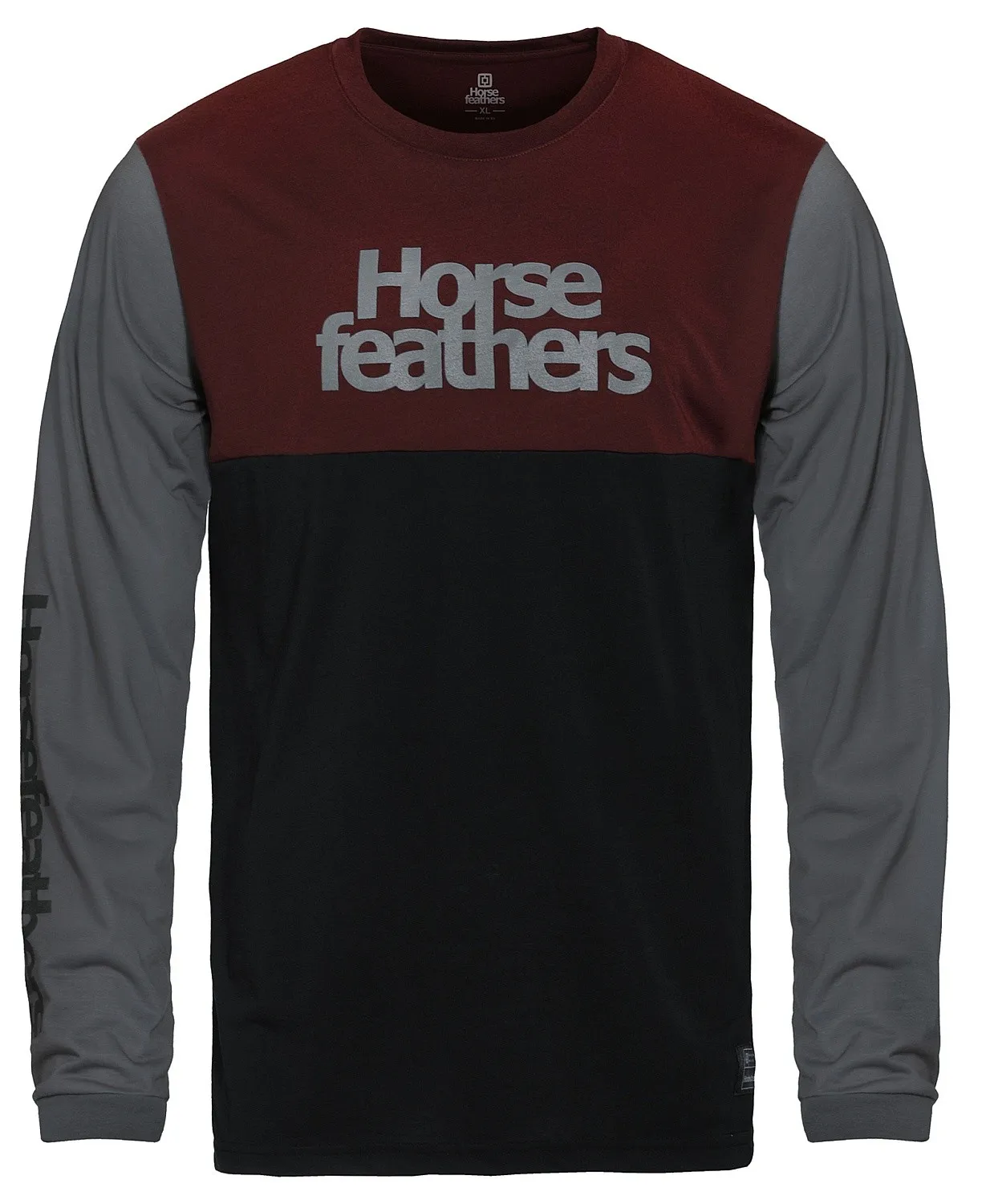 jersey Horsefeathers Fury LS - Burgundy - men´s