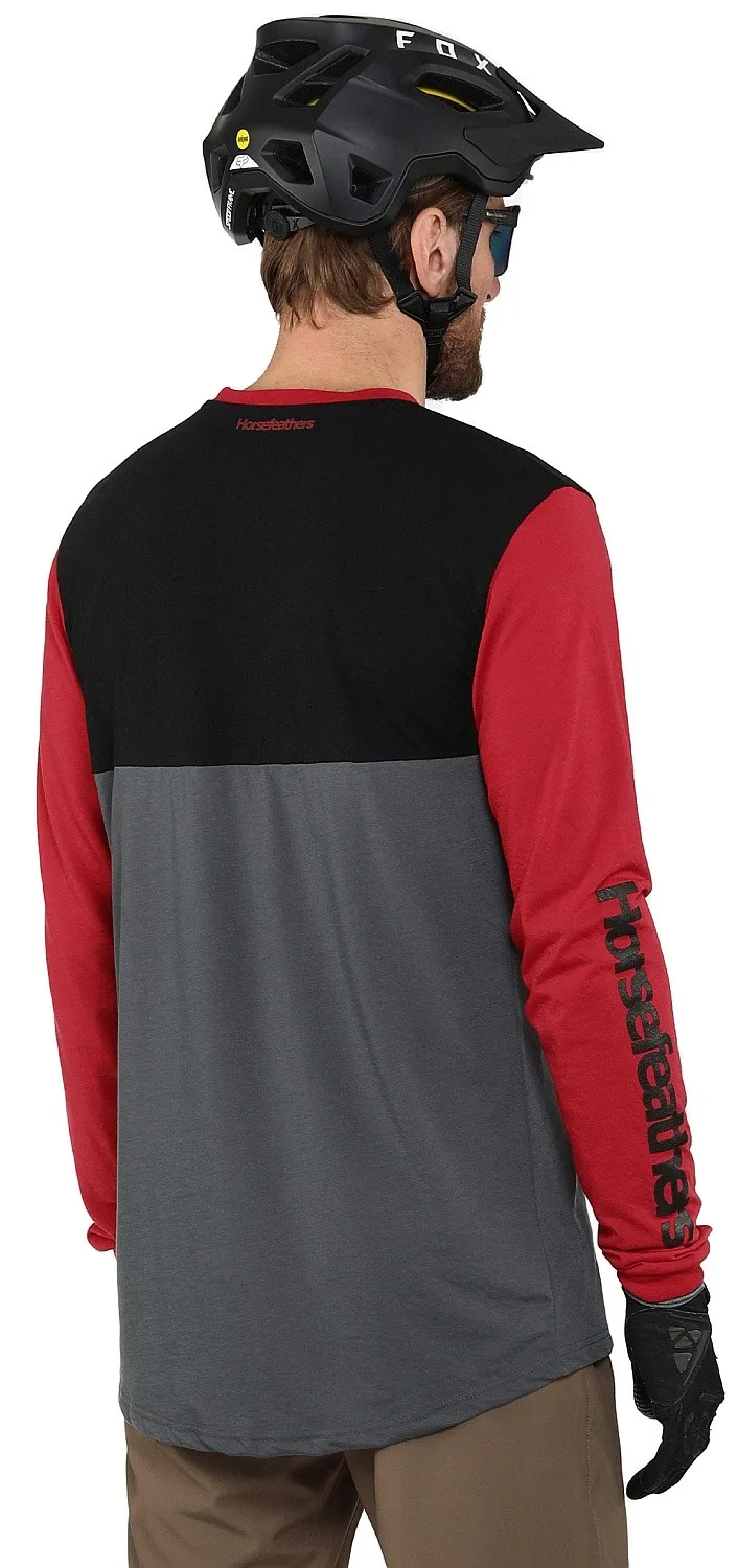 jersey Horsefeathers Fury LS - True Red - men´s