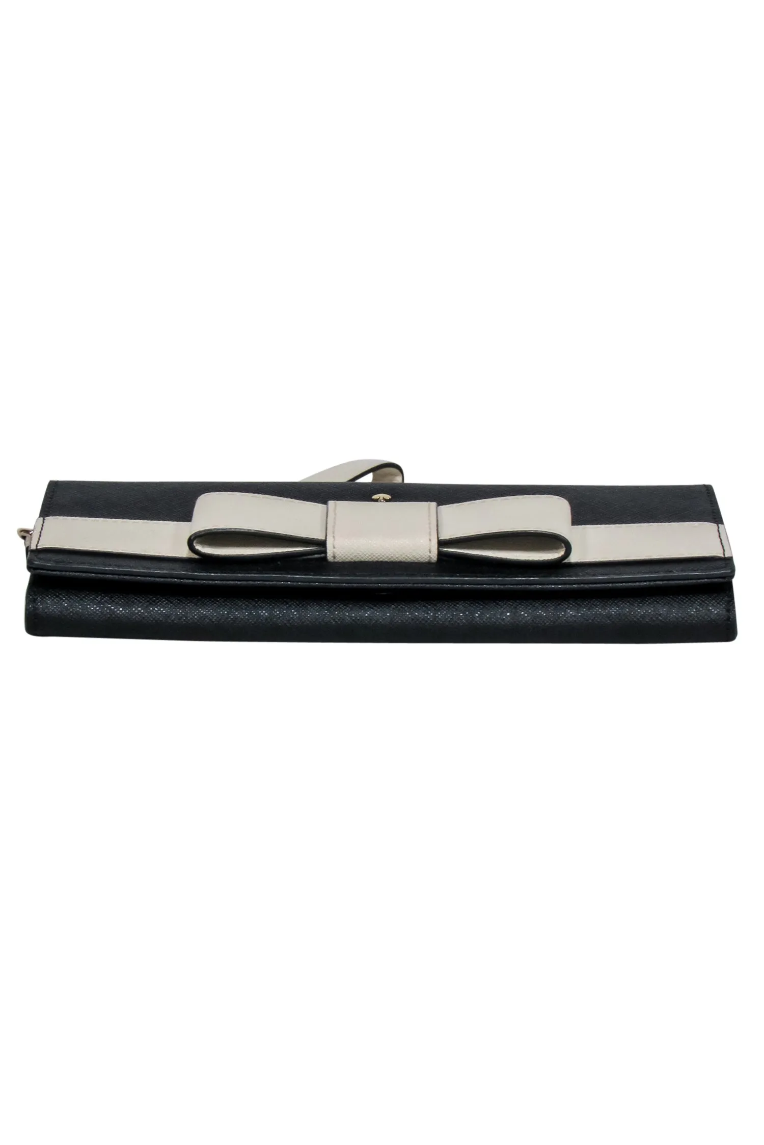 Kate Spade - Black w/ Cream Bow Wristlet