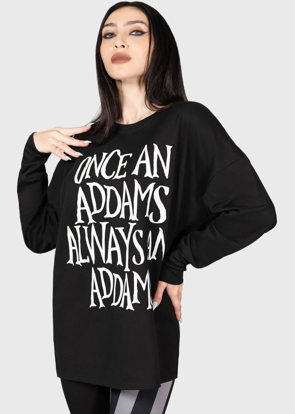 Killstar Wednesday Addams Sweatshirt Black