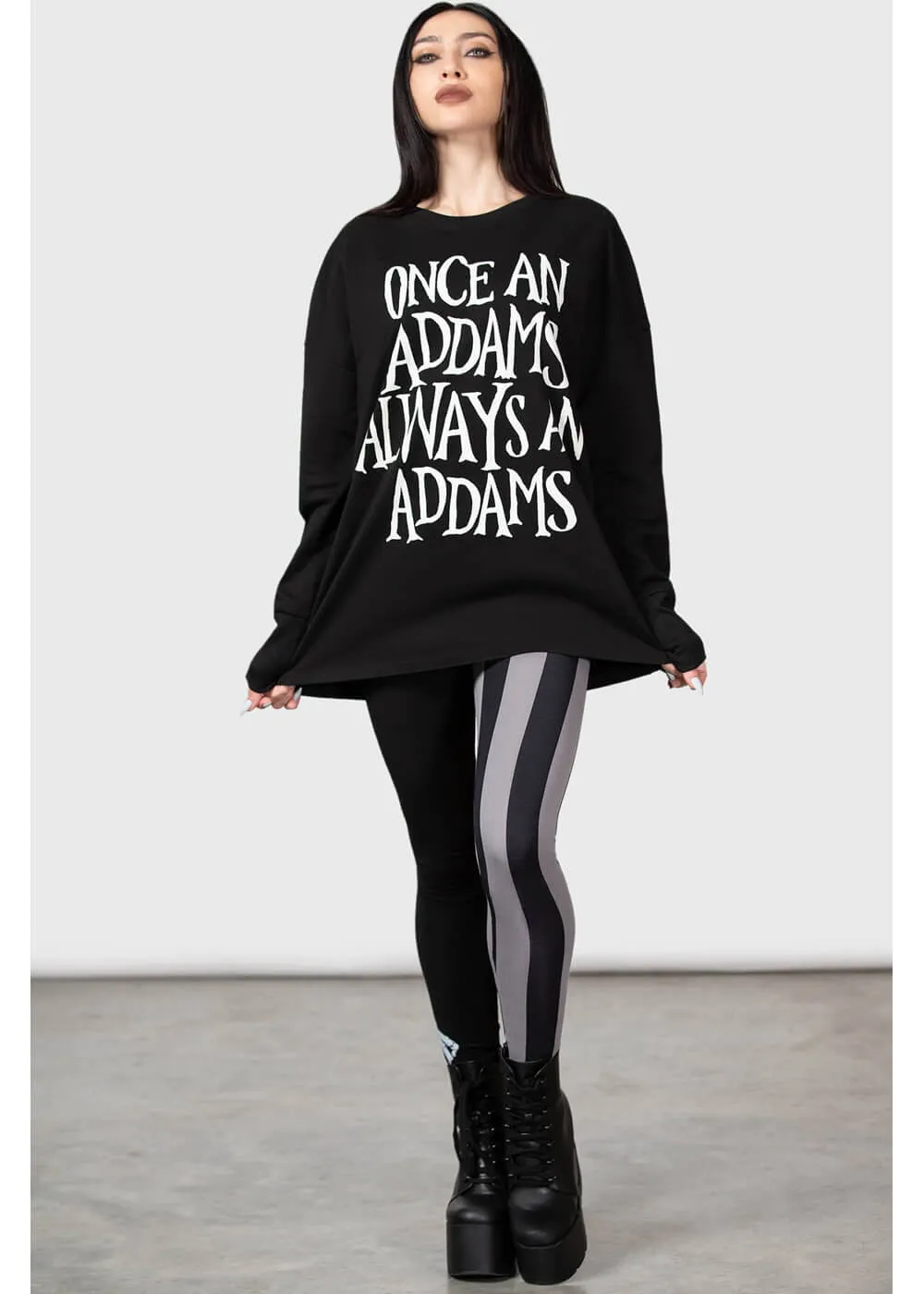 Killstar Wednesday Addams Sweatshirt Black