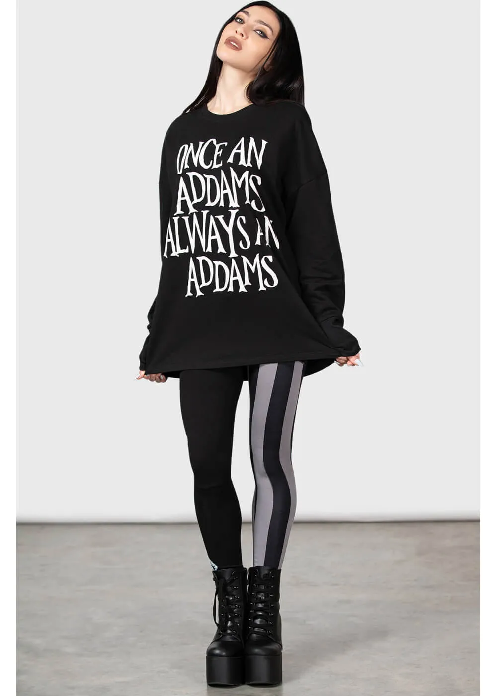 Killstar Wednesday Addams Sweatshirt Black