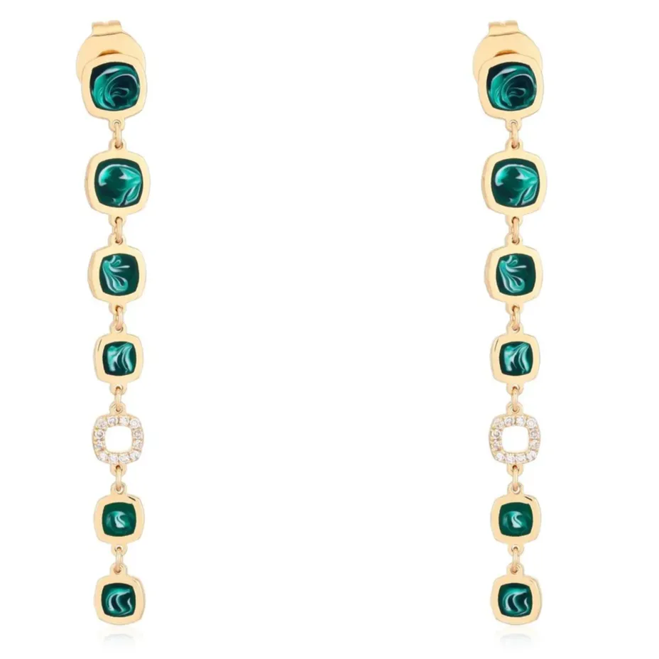 KYLA Malachite Drop Earrings