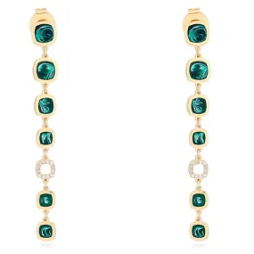 KYLA Malachite Drop Earrings