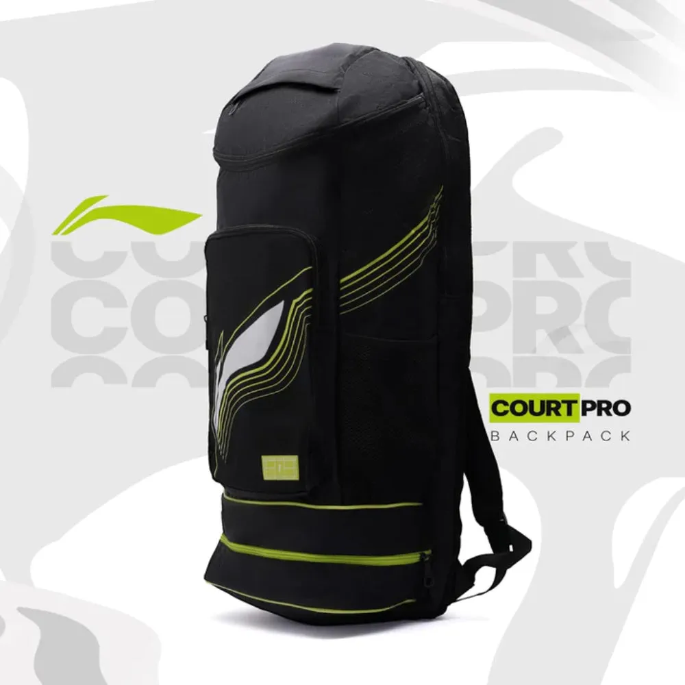 Li-Ning ABSS321 Court Pro Long Badminton Backpack (Black)