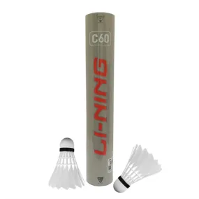 Li-Ning C60 Feather Badminton Shuttlecock (Pack Of 12)