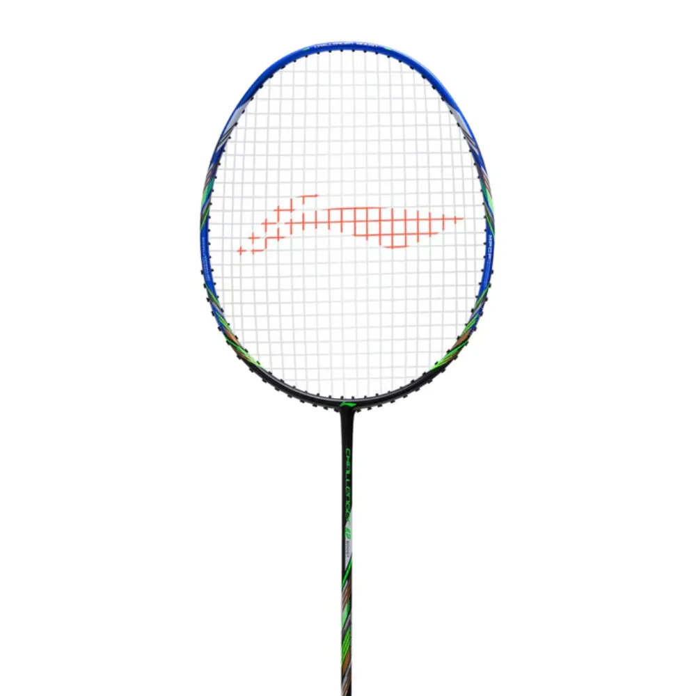 Li-Ning Challenger 42 Boost Strung Badminton Racquet (Black/Blue)