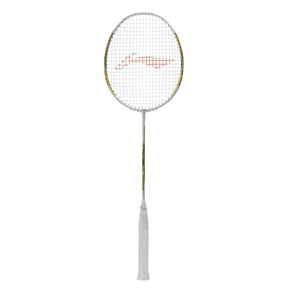 Li-Ning Windstorm 72 S Unstrung Badminton Racquet (White/Gold/Lime)