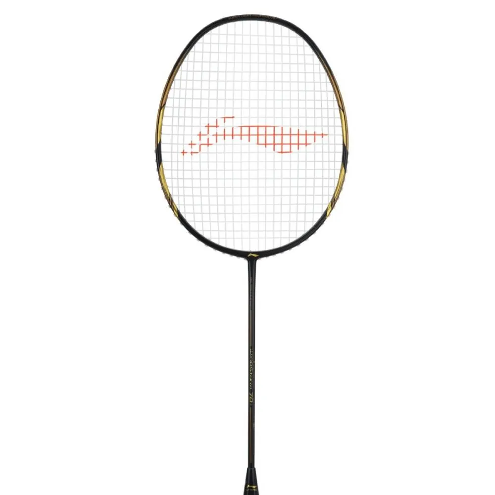 Li-Ning Windstorm 78 Plus Unstrung Badminton Racquet (Black/Gold)