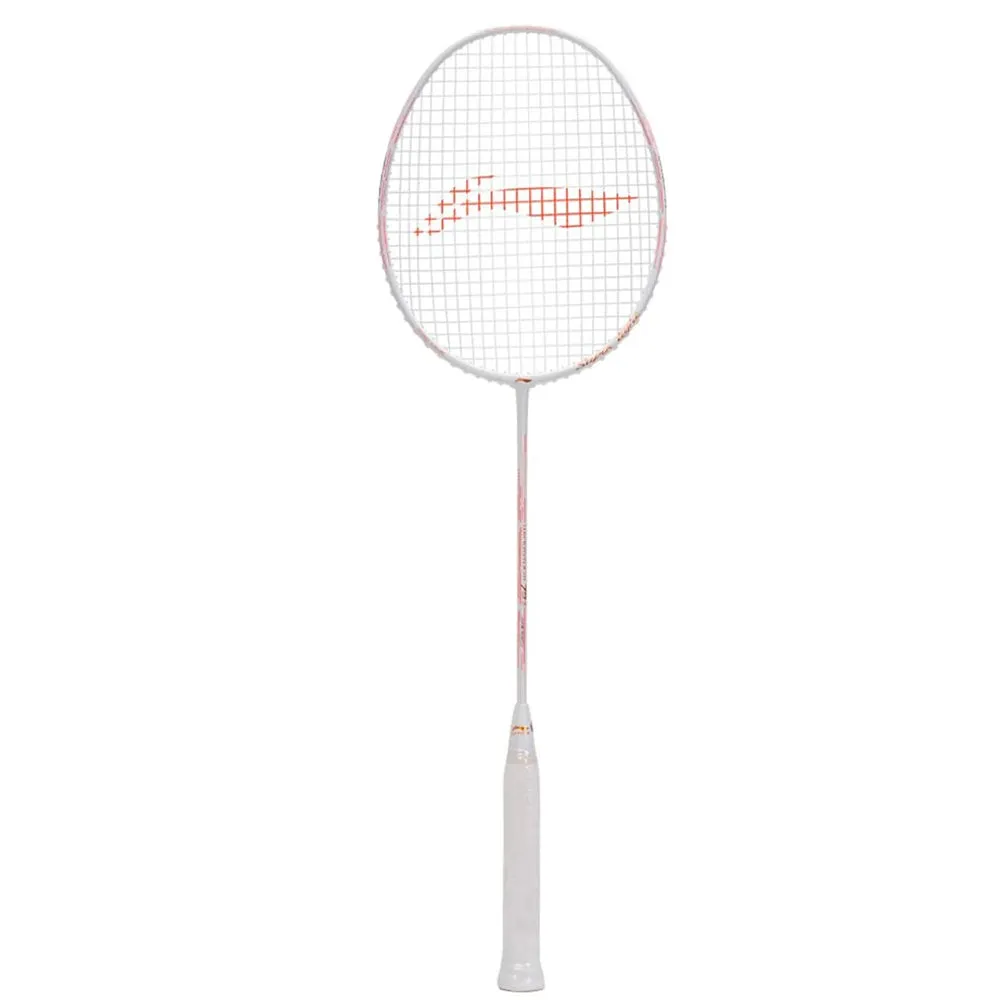 Li-Ning Windstorm 79 S Unstrung Badminton Racquet (White/Copper)