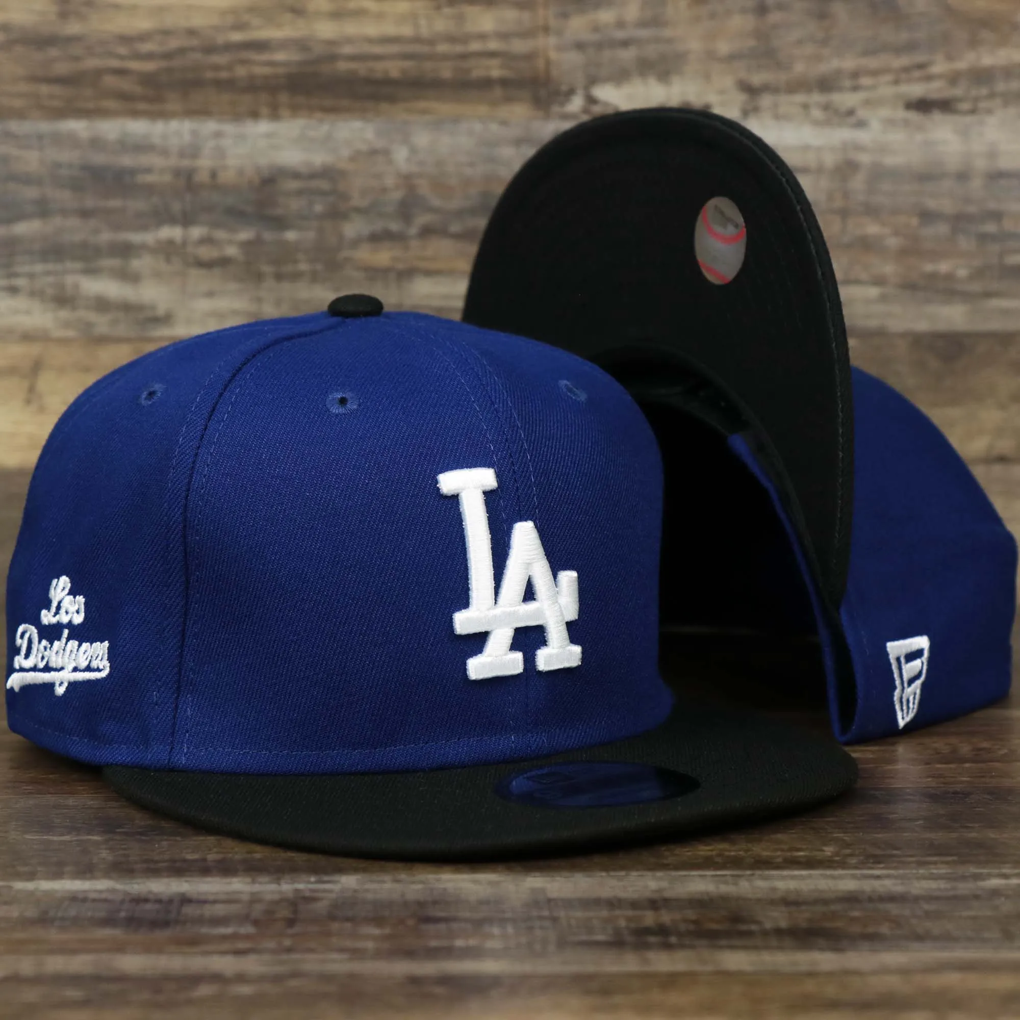 Los Angeles Dodgers 2022 City Connect Side Patch 9Fifty Snapback Cap | New Era Royal/Black