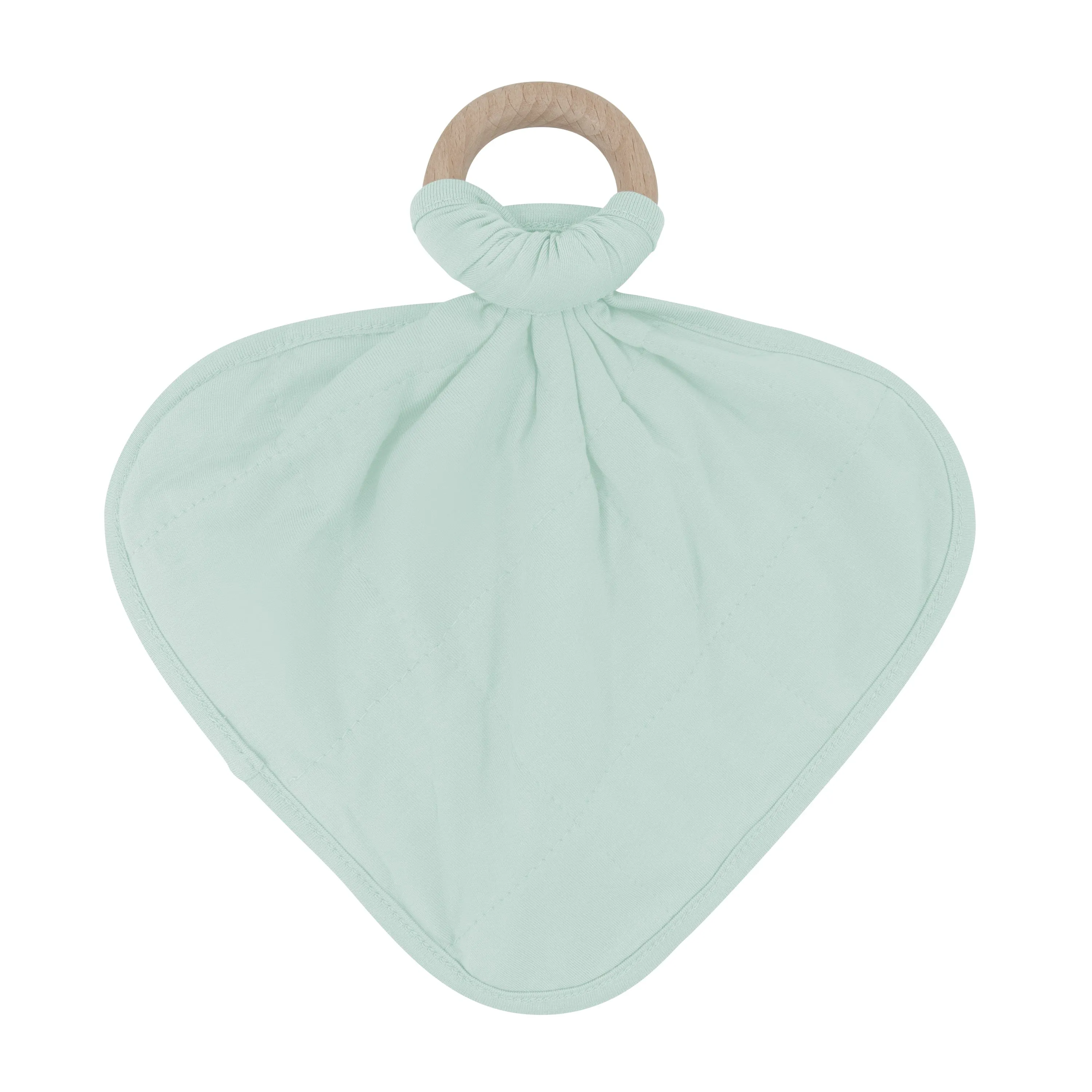 Lovey in Sage with Removable Wooden Teething Ring