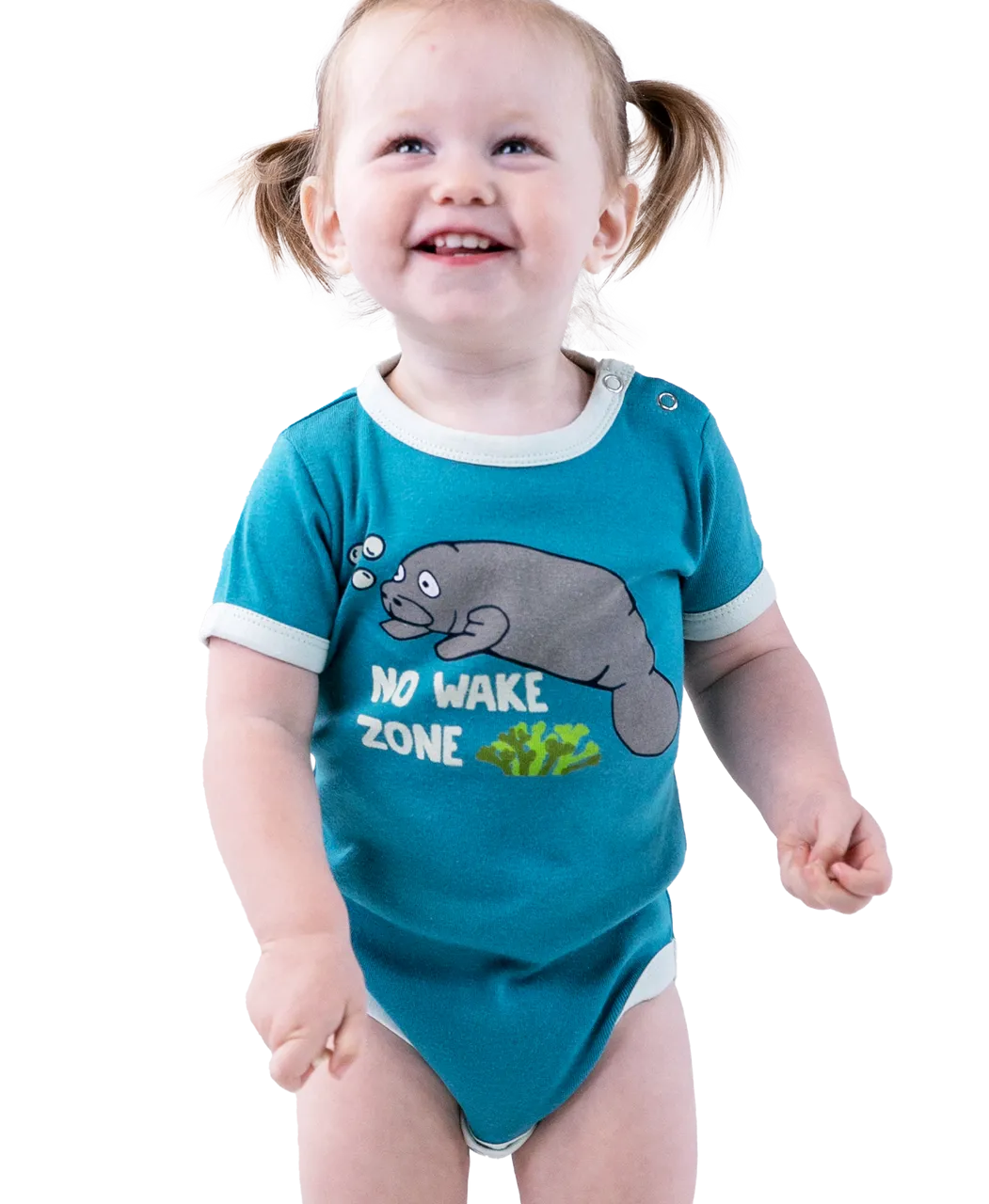 Manatee No Wake Zone Infant Creeper Onesie