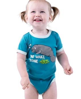 Manatee No Wake Zone Infant Creeper Onesie