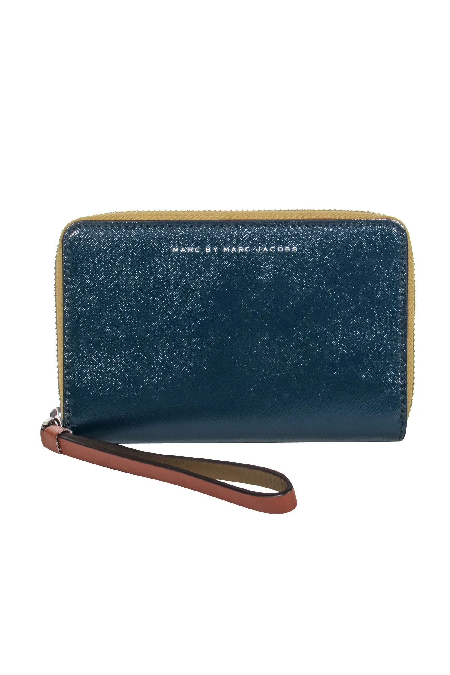 Marc by Marc Jacobs - Green & Brown Color-Block w/ Tan Trim Wristlet