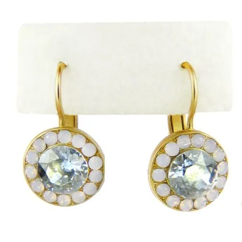 Mariana Handmade Swarovski Crystal Earrings 1129 1028 Rosewater Opal Azore Blue