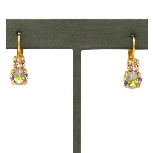 Mariana Handmade Swarovski Crystal Earrings 1190 2102 Gold Tequila Sunrise Jonquil