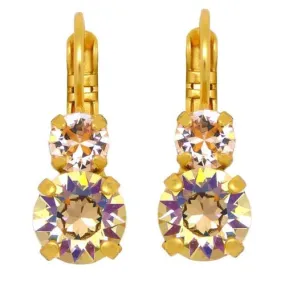 Mariana Handmade Swarovski Crystal Earrings 1190 2102 Gold Tequila Sunrise Jonquil