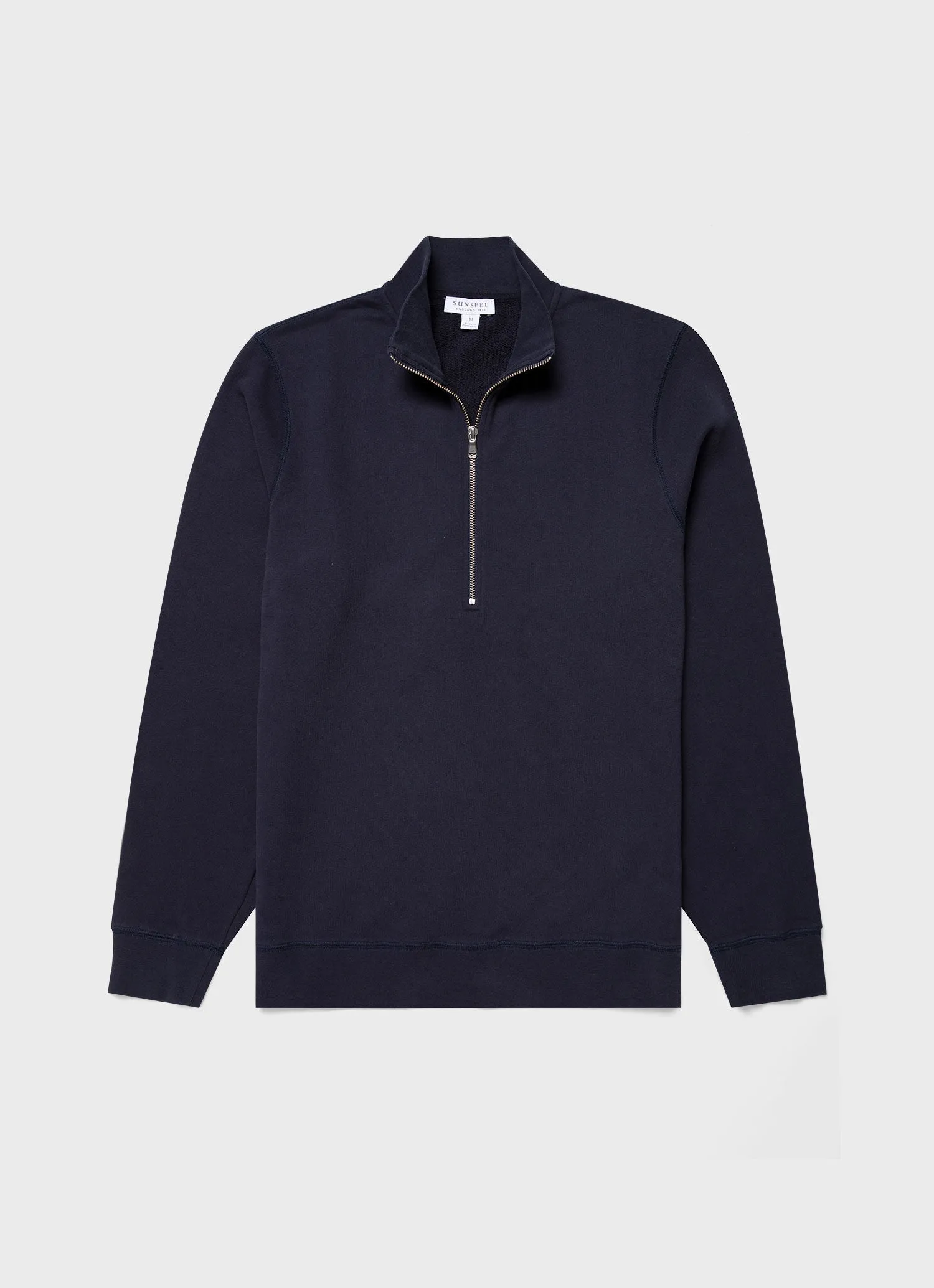 Men's Half Zip Loopback Sweatshirt in Navy