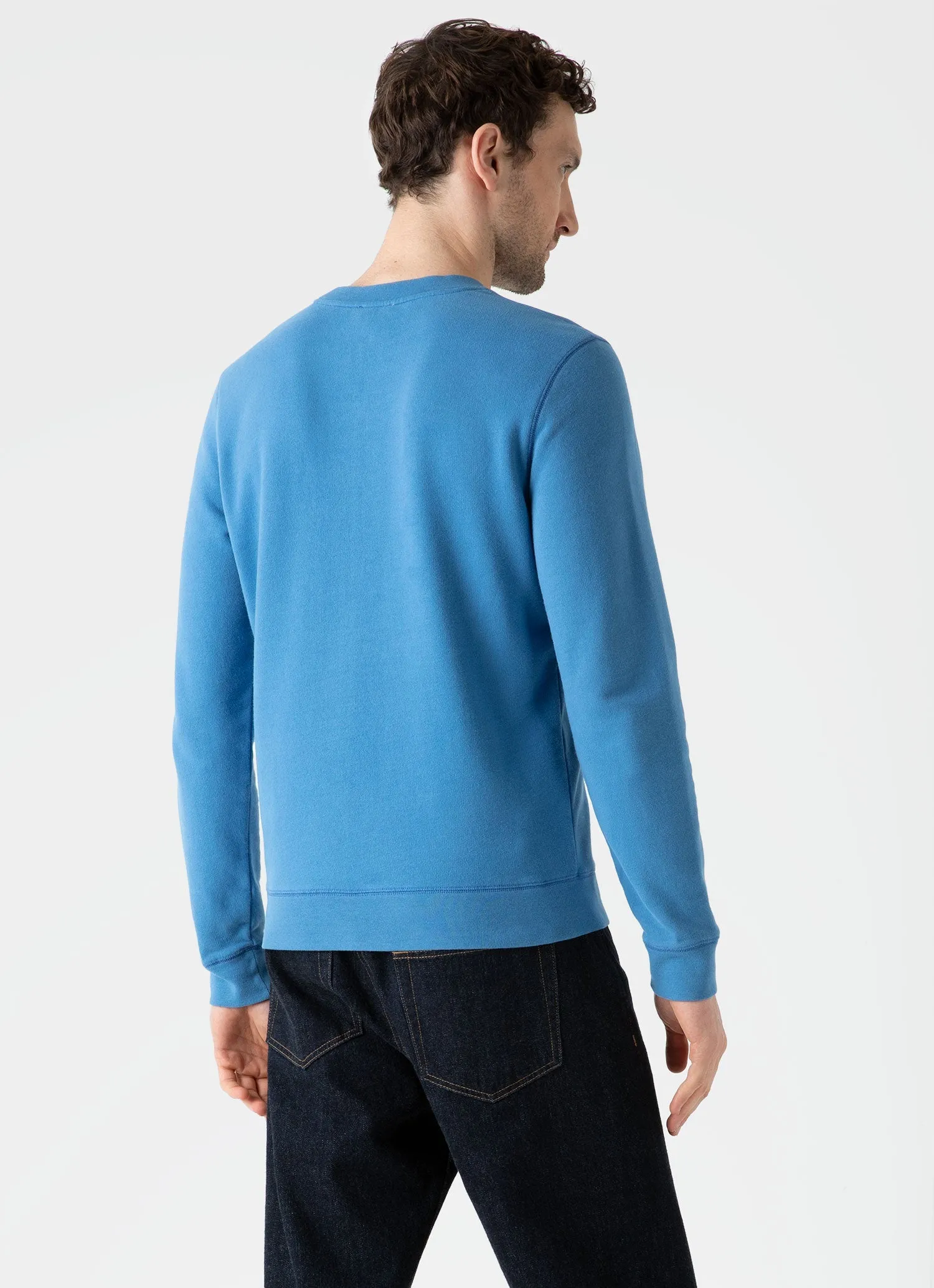 Men's Loopback Sweatshirt in Blue Jean