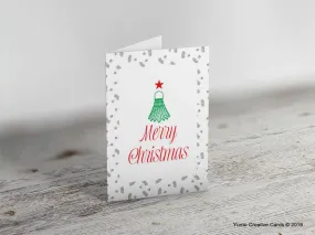 'Merry Christmas' Badminton Tree Greeting Card