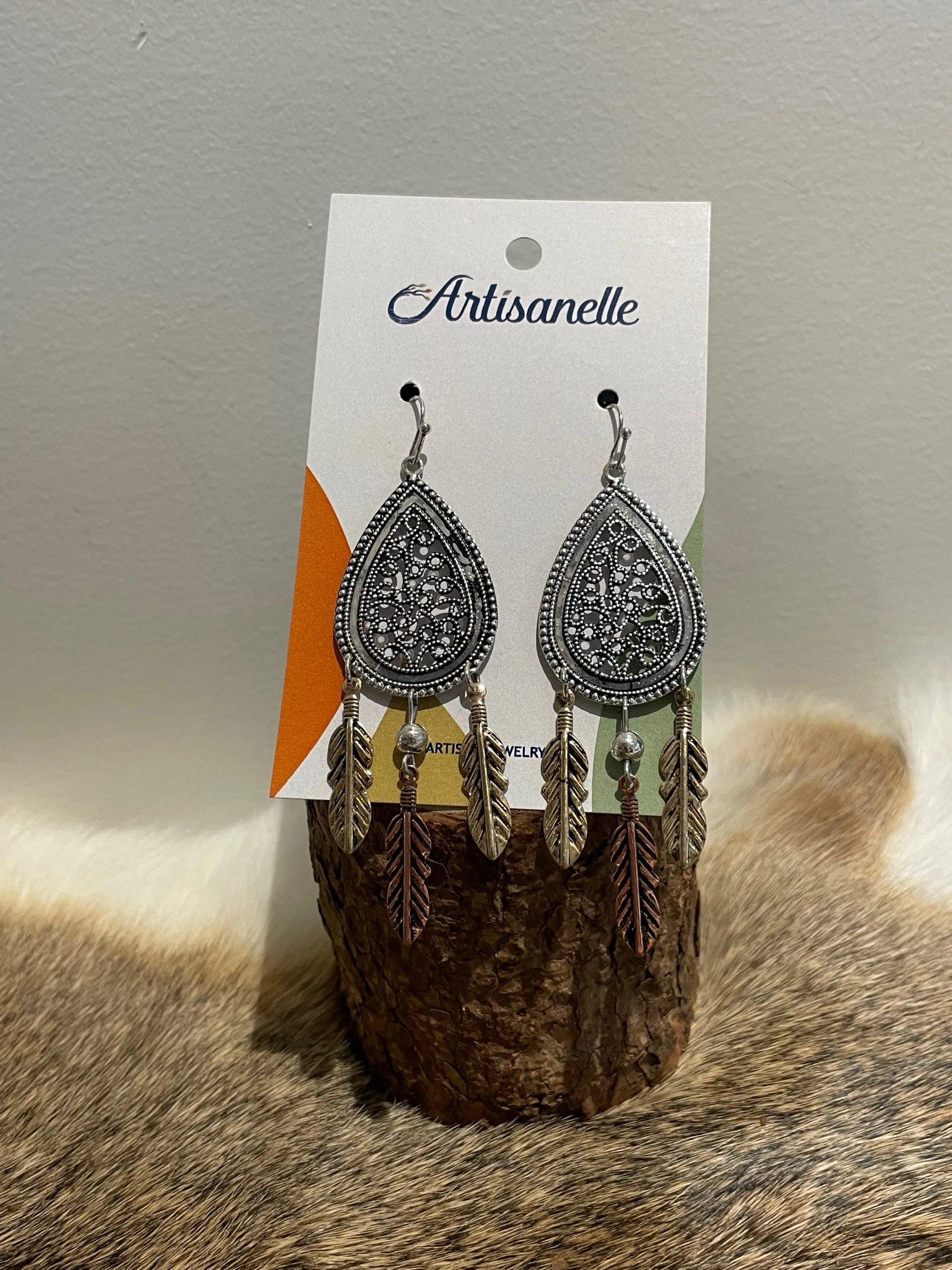 Metal Dreamcatcher Earrings